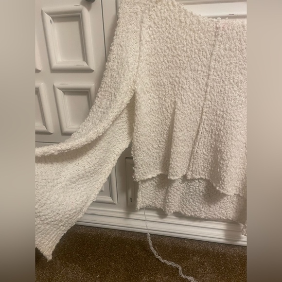 Women’s off the shoulder Sweater. Never Worn. Torn just needs sewn. - Picture 3 of 6